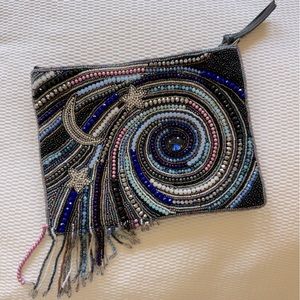 Mary Frances chic purse stars, moon, milkway